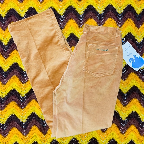 RARE VTG 1970s Corduroy Wide Leg Pants - Picture 2 of 14